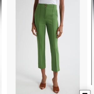 Veronica Beard Green Cropped Pants